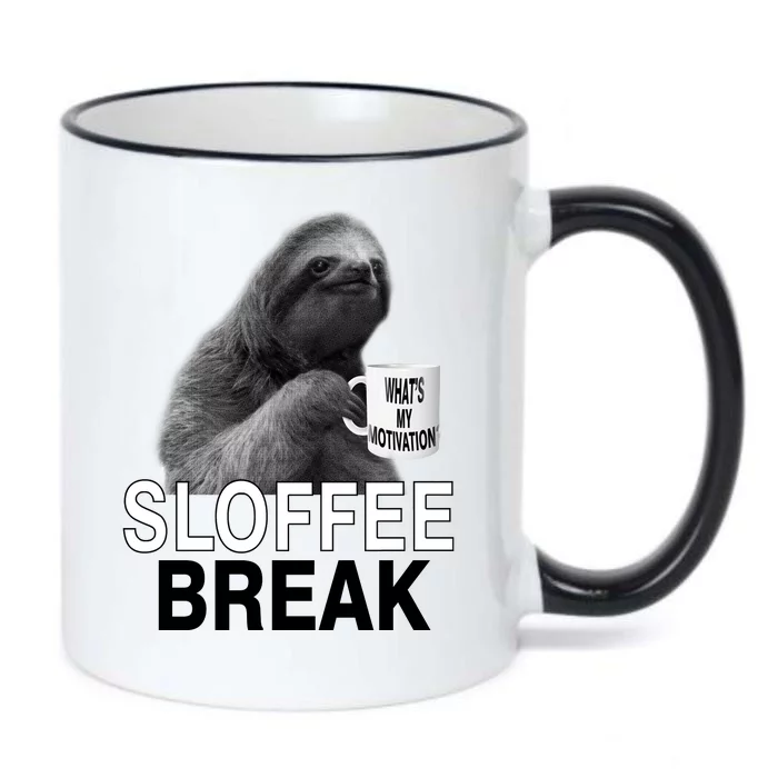 Sloffee Break What's My Motivation Black Color Changing Mug