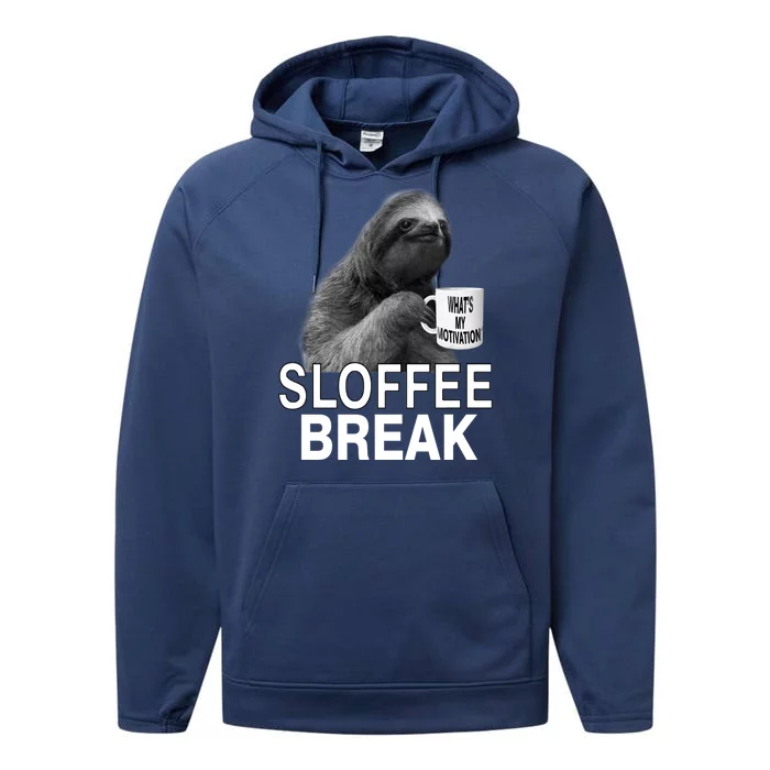 Sloffee Break What's My Motivation Performance Fleece Hoodie