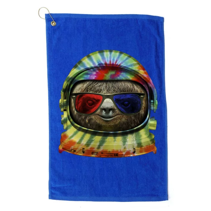 Sloth Astronaut 3D Platinum Collection Golf Towel