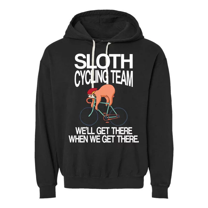 Sloth Cycling Team Garment-Dyed Fleece Hoodie