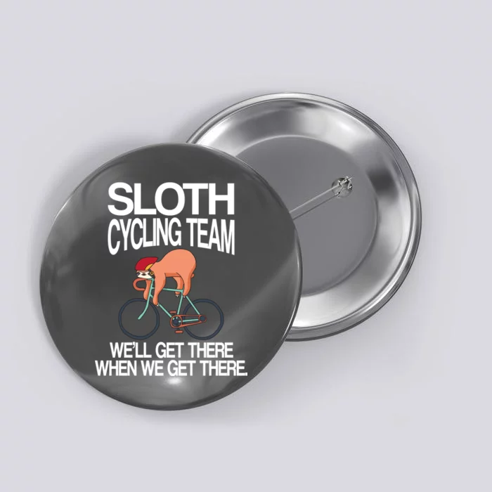 Sloth Cycling Team Button