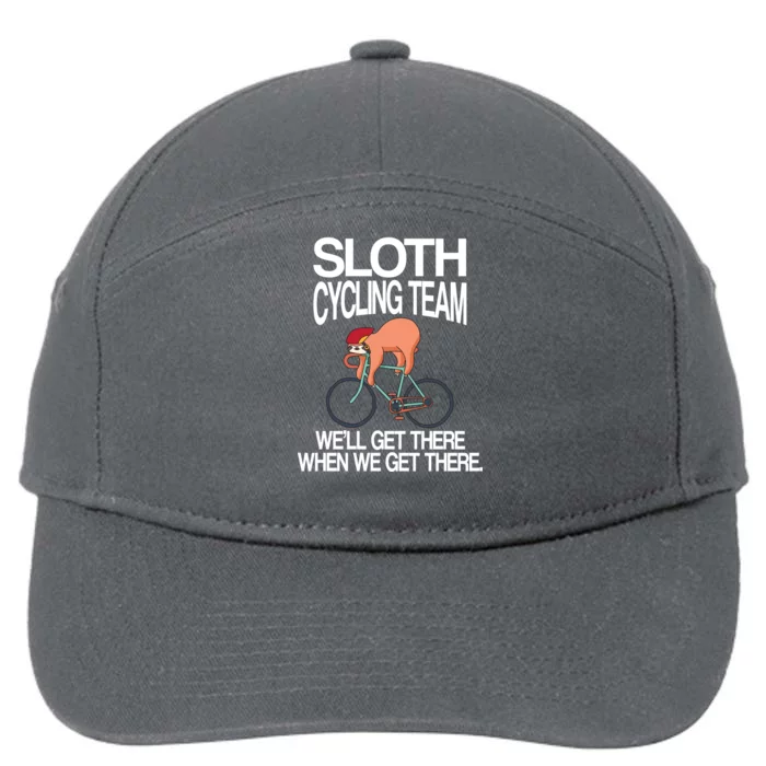 Sloth Cycling Team 7-Panel Snapback Hat