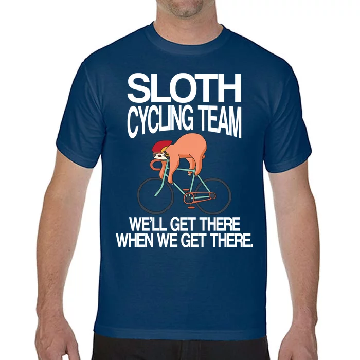 Sloth Cycling Team Comfort Colors T-Shirt