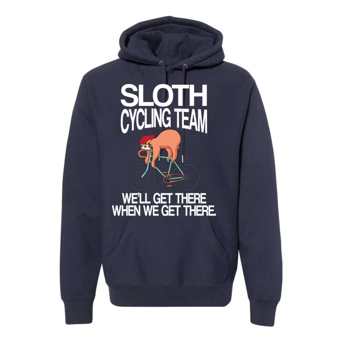 Sloth Cycling Team Premium Hoodie