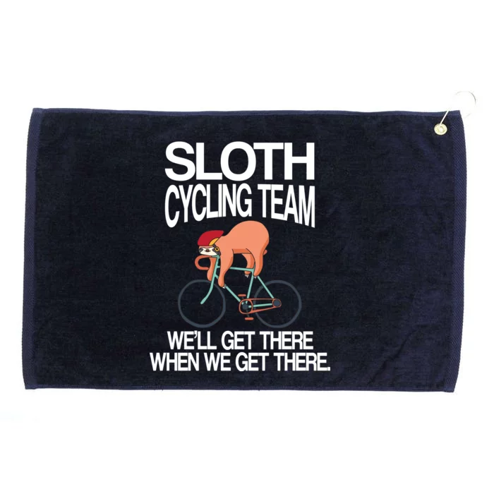 Sloth Cycling Team Grommeted Golf Towel