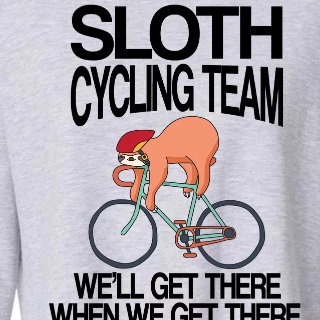 Sloth Cycling Team Cropped Pullover Crew