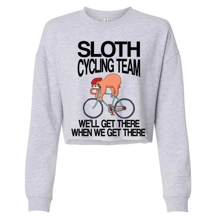 Sloth Cycling Team Cropped Pullover Crew