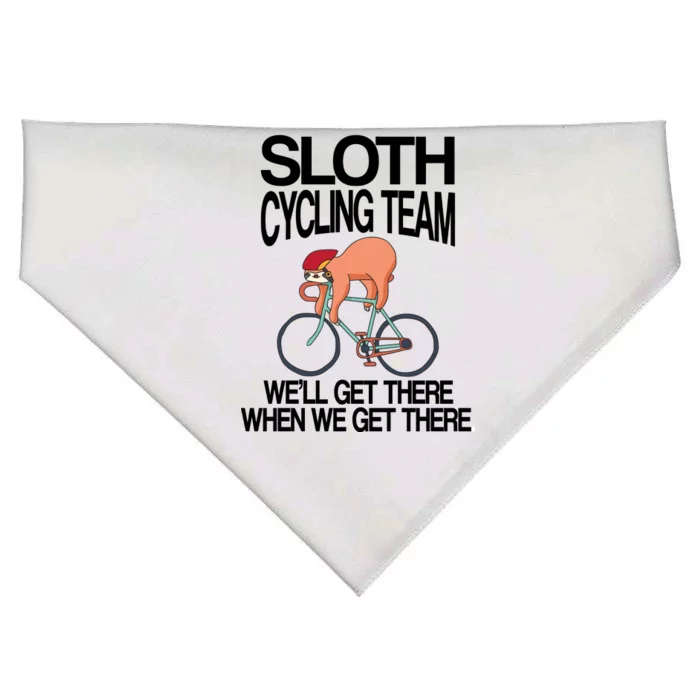 Sloth Cycling Team USA-Made Doggie Bandana