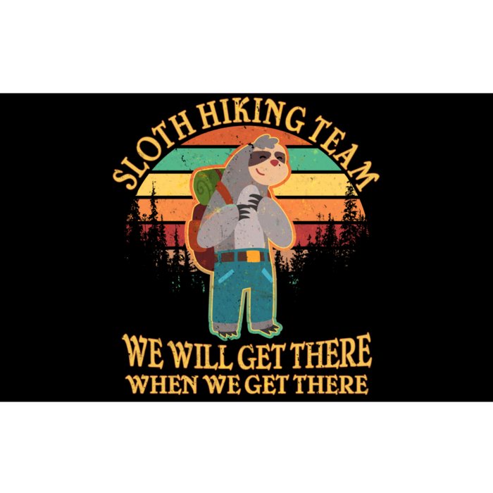 Sloth Hiking Team Bumper Sticker