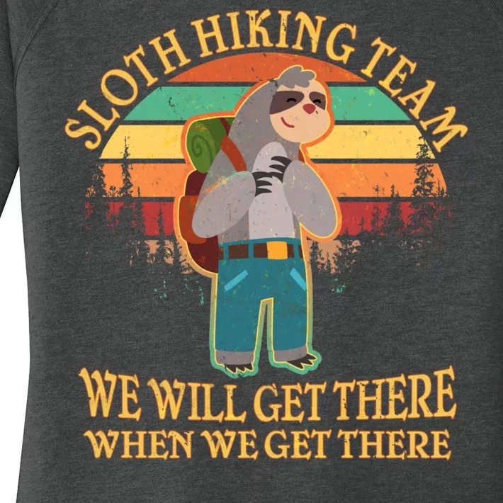 Sloth Hiking Team Women's Perfect Tri Tunic Long Sleeve Shirt