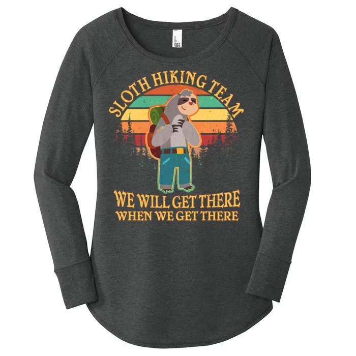 Sloth Hiking Team Women's Perfect Tri Tunic Long Sleeve Shirt