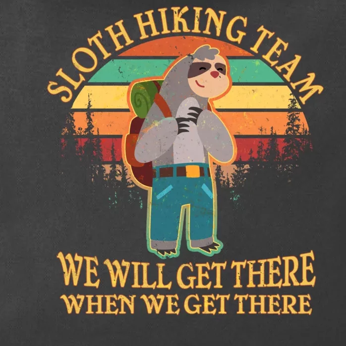 Sloth Hiking Team Zip Tote Bag