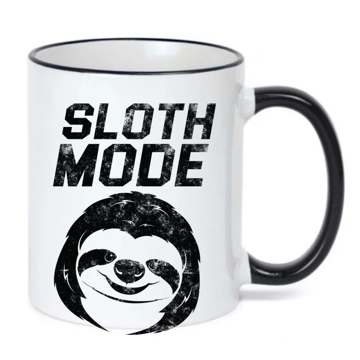 Sloth Mode Black Color Changing Mug