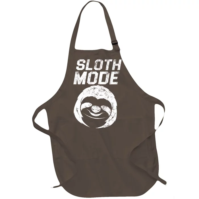 Sloth Mode Full-Length Apron With Pocket