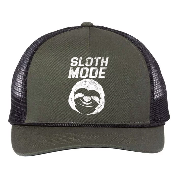 Sloth Mode Retro Rope Trucker Hat Cap