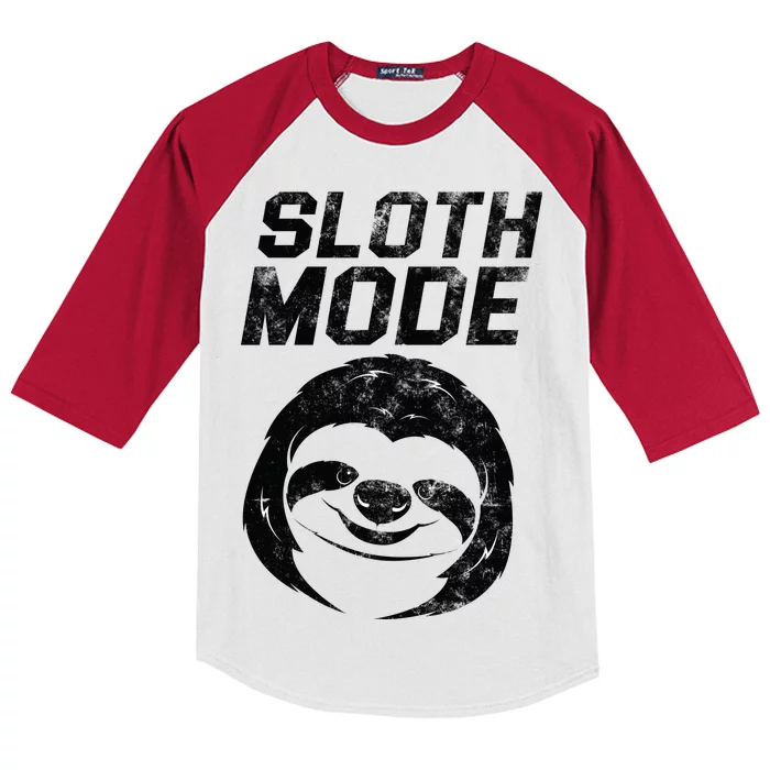 Sloth Mode Kids Colorblock Raglan Jersey