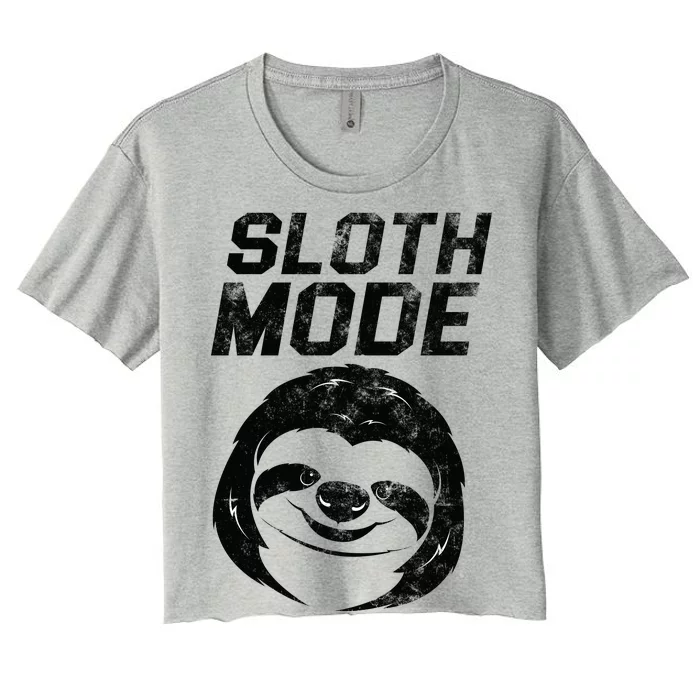 Sloth Mode Women's Crop Top Tee