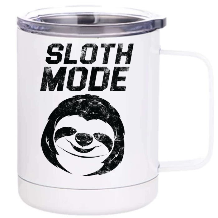 Sloth Mode Front & Back 12oz Stainless Steel Tumbler Cup