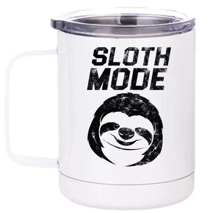 Sloth Mode Front & Back 12oz Stainless Steel Tumbler Cup