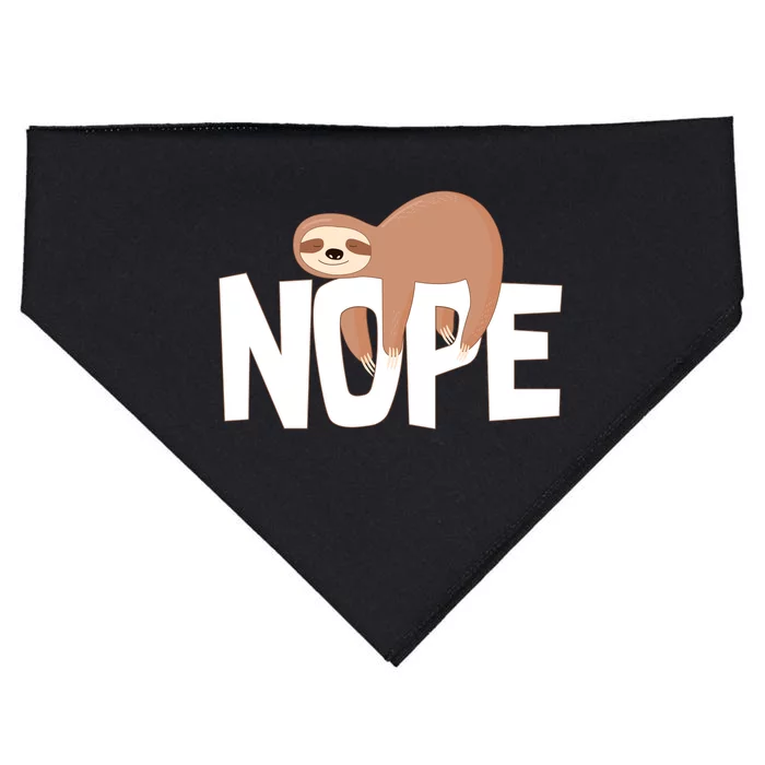 Sloth Nope USA-Made Doggie Bandana