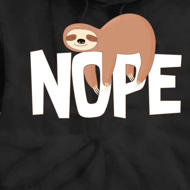 Sloth Nope Tie Dye Hoodie