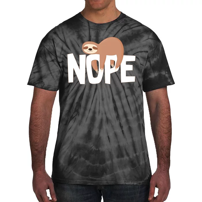 Sloth Nope Tie-Dye T-Shirt