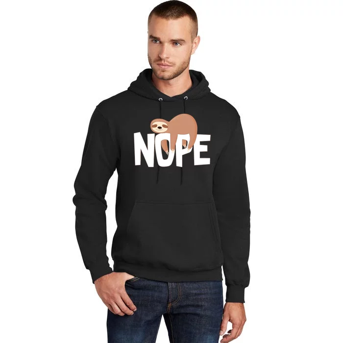 Sloth Nope Tall Hoodie