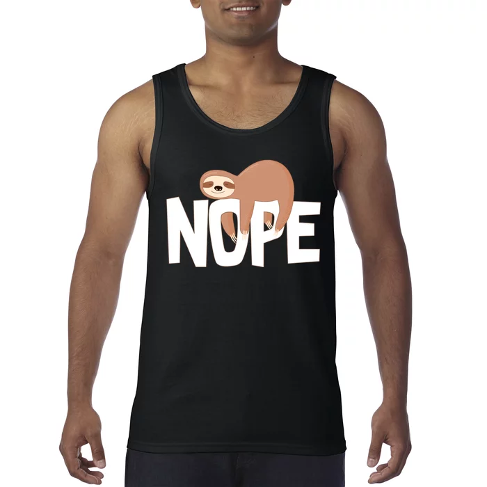 Sloth Nope Tank Top