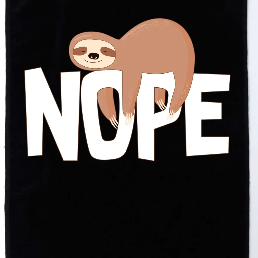 Sloth Nope Platinum Collection Golf Towel