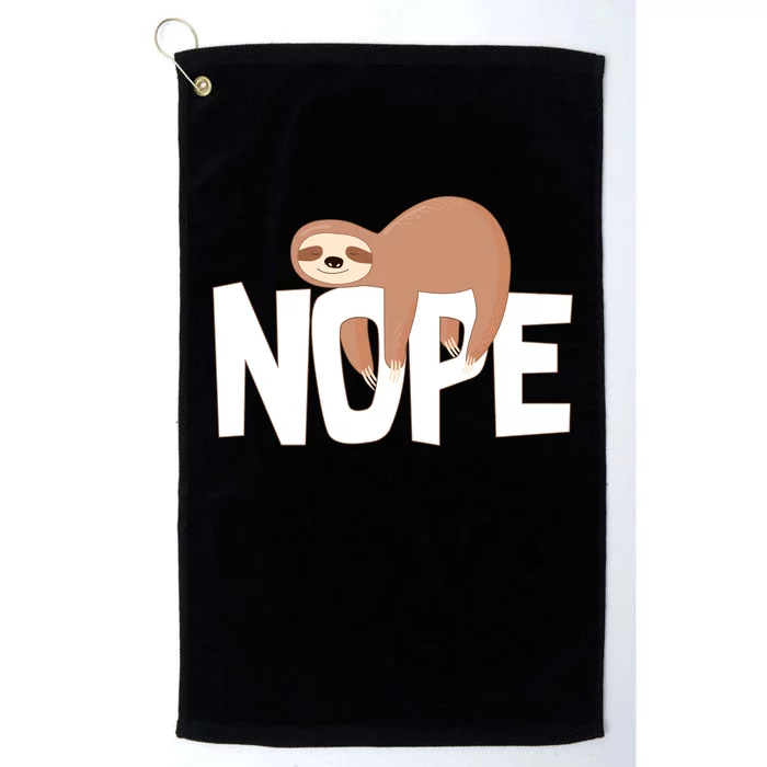 Sloth Nope Platinum Collection Golf Towel