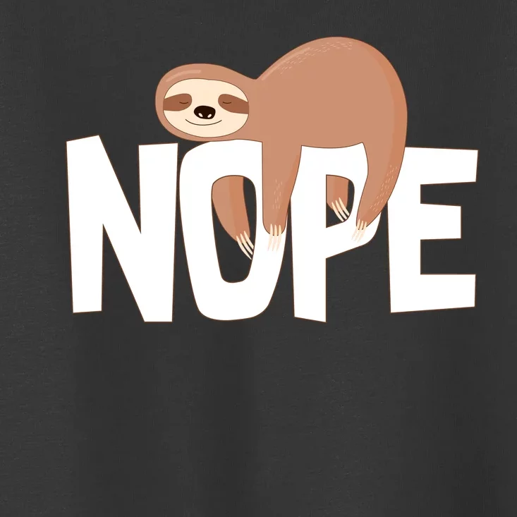 Sloth Nope Toddler T-Shirt