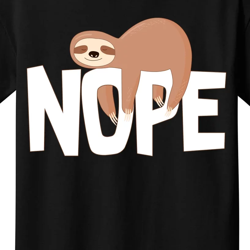 Sloth Nope Kids T-Shirt