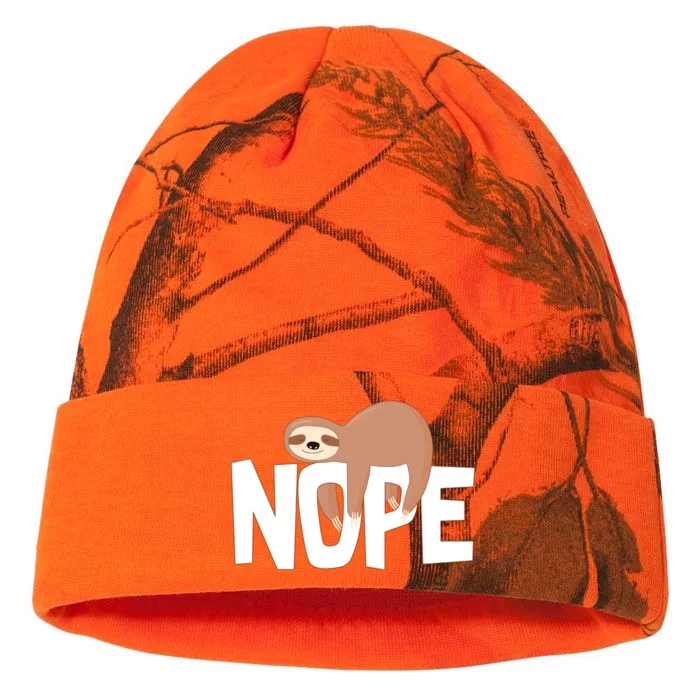 Sloth Nope Kati - 12in Camo Beanie