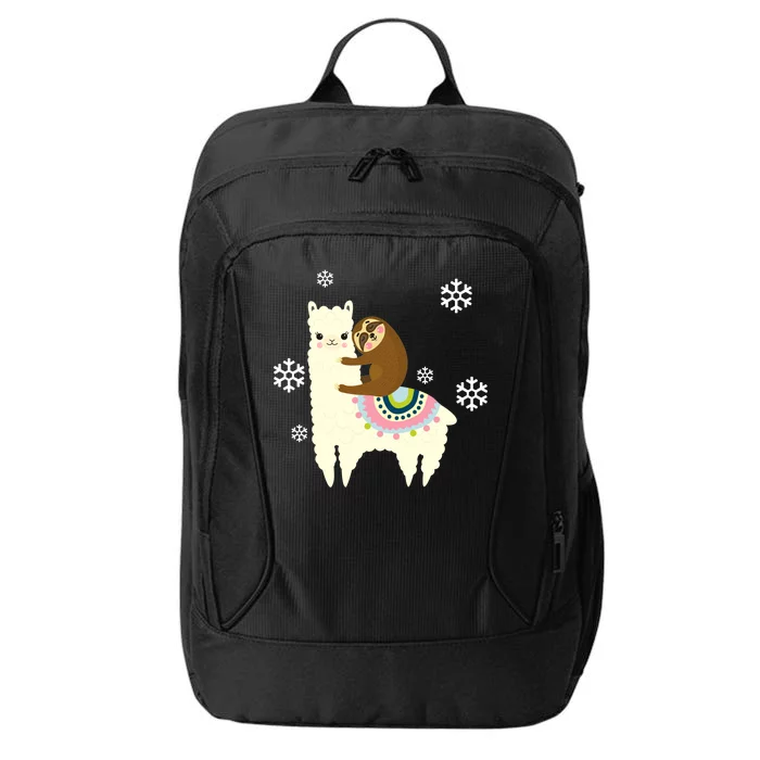 Sloth Riding Llama City Backpack