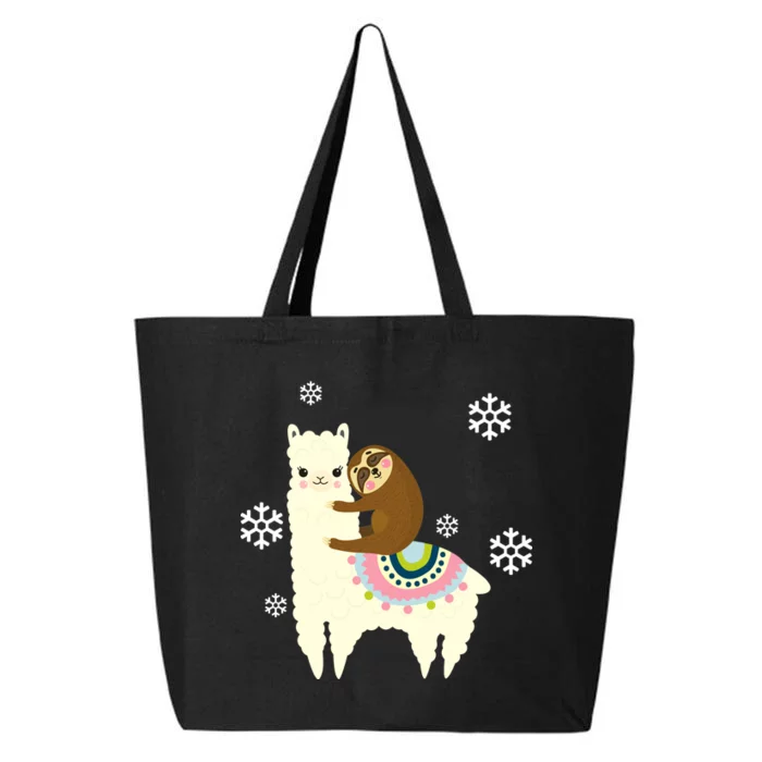 Sloth Riding Llama 25L Jumbo Tote