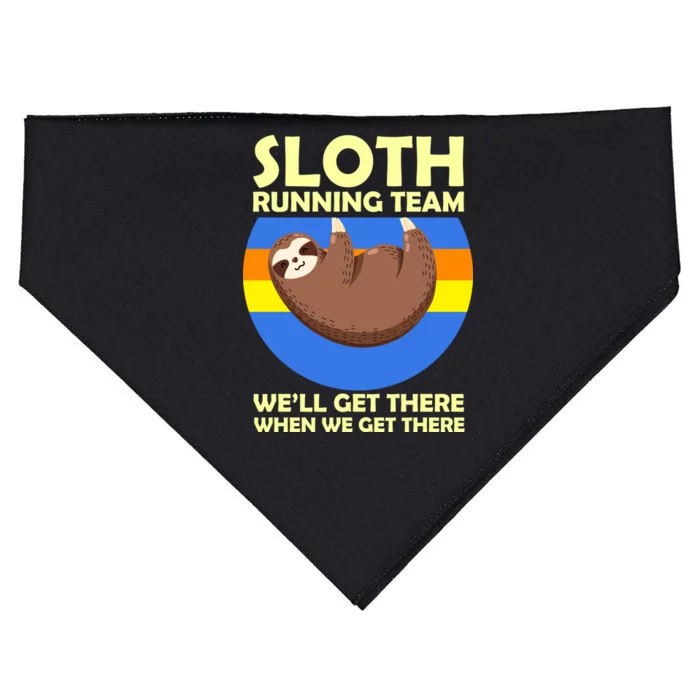 Sloth Running Team USA-Made Doggie Bandana