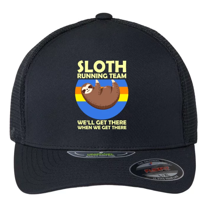 Sloth Running Team Flexfit Unipanel Trucker Cap