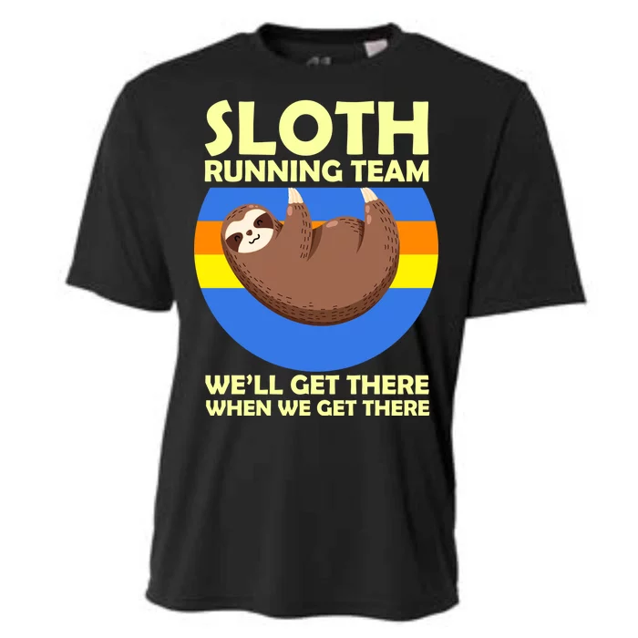 Sloth Running Team Cooling Performance Crew T-Shirt