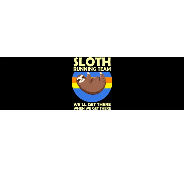 Sloth Running Team Bumper Sticker