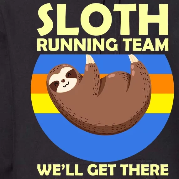 Sloth Running Team Premium Hoodie