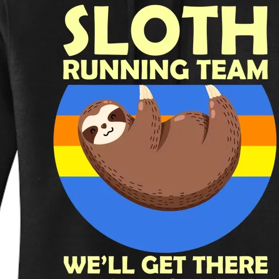 Sloth Running Team Women's Pullover Hoodie