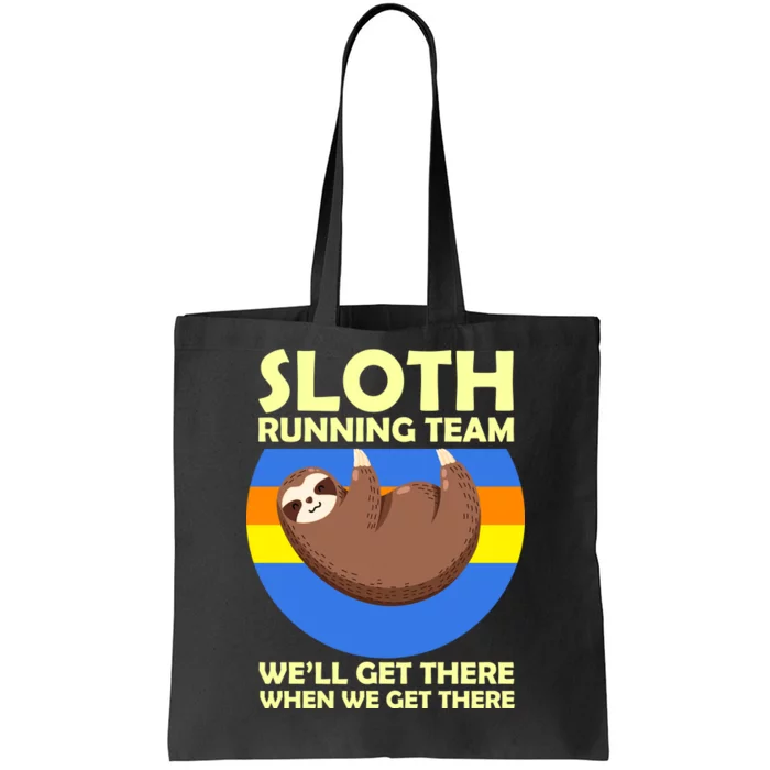 Sloth Running Team Tote Bag