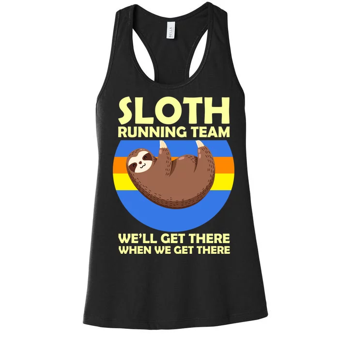 Sloth Running Team Women's Racerback Tank