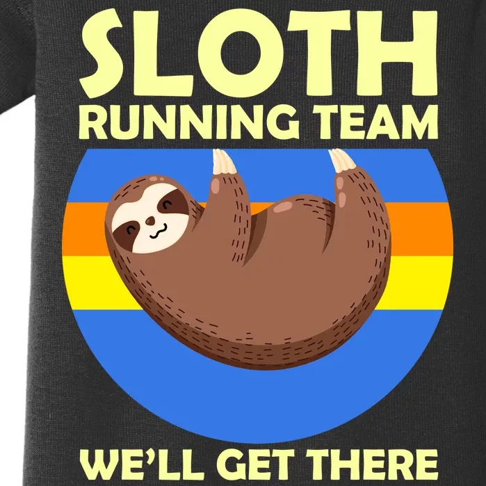 Sloth Running Team Baby Bodysuit