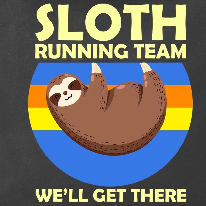 Sloth Running Team Zip Tote Bag