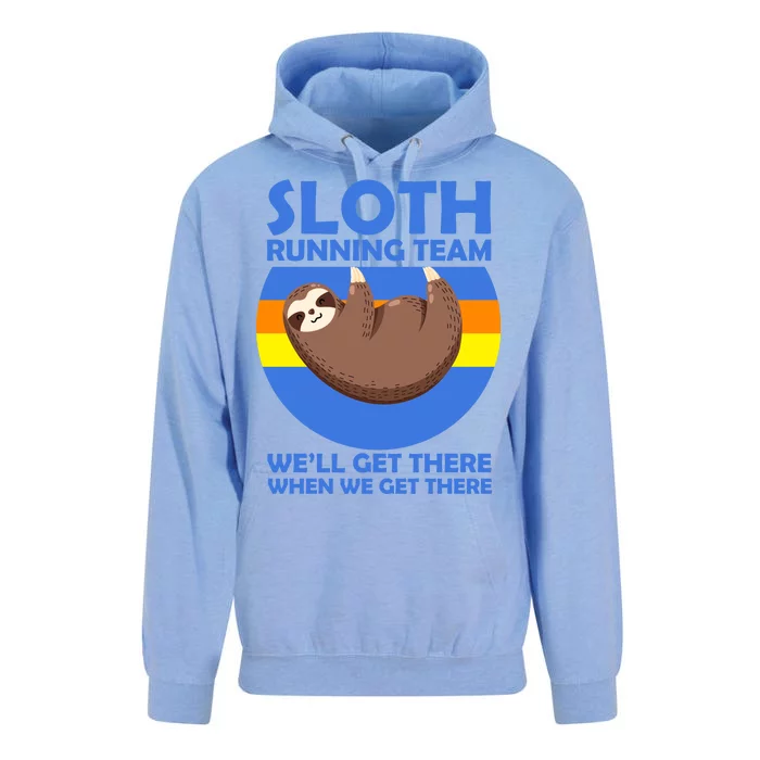 Sloth Running Team Unisex Surf Hoodie