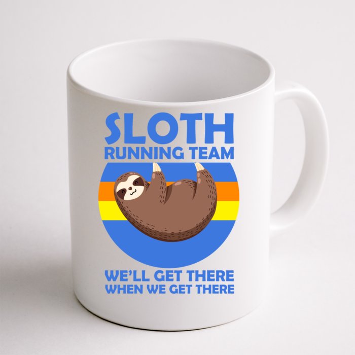 Sloth Running Team Front & Back Coffee Mug