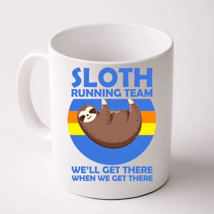 Sloth Running Team Front & Back Coffee Mug