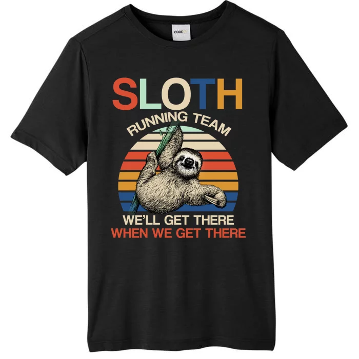 Sloth Running Team Funny Design ChromaSoft Performance T-Shirt