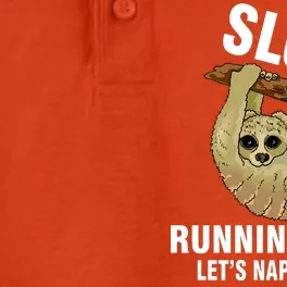 Sloth Running Team Let's Nap Instead Dry Zone Grid Performance Polo